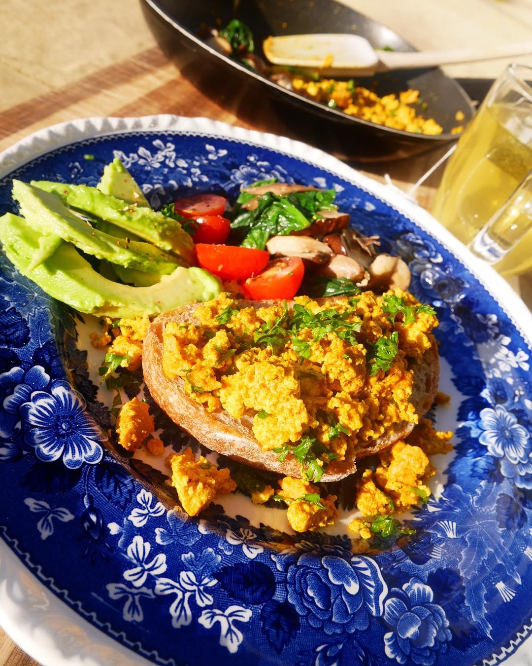 Scrambled Tofu Breakfast Brunch Option