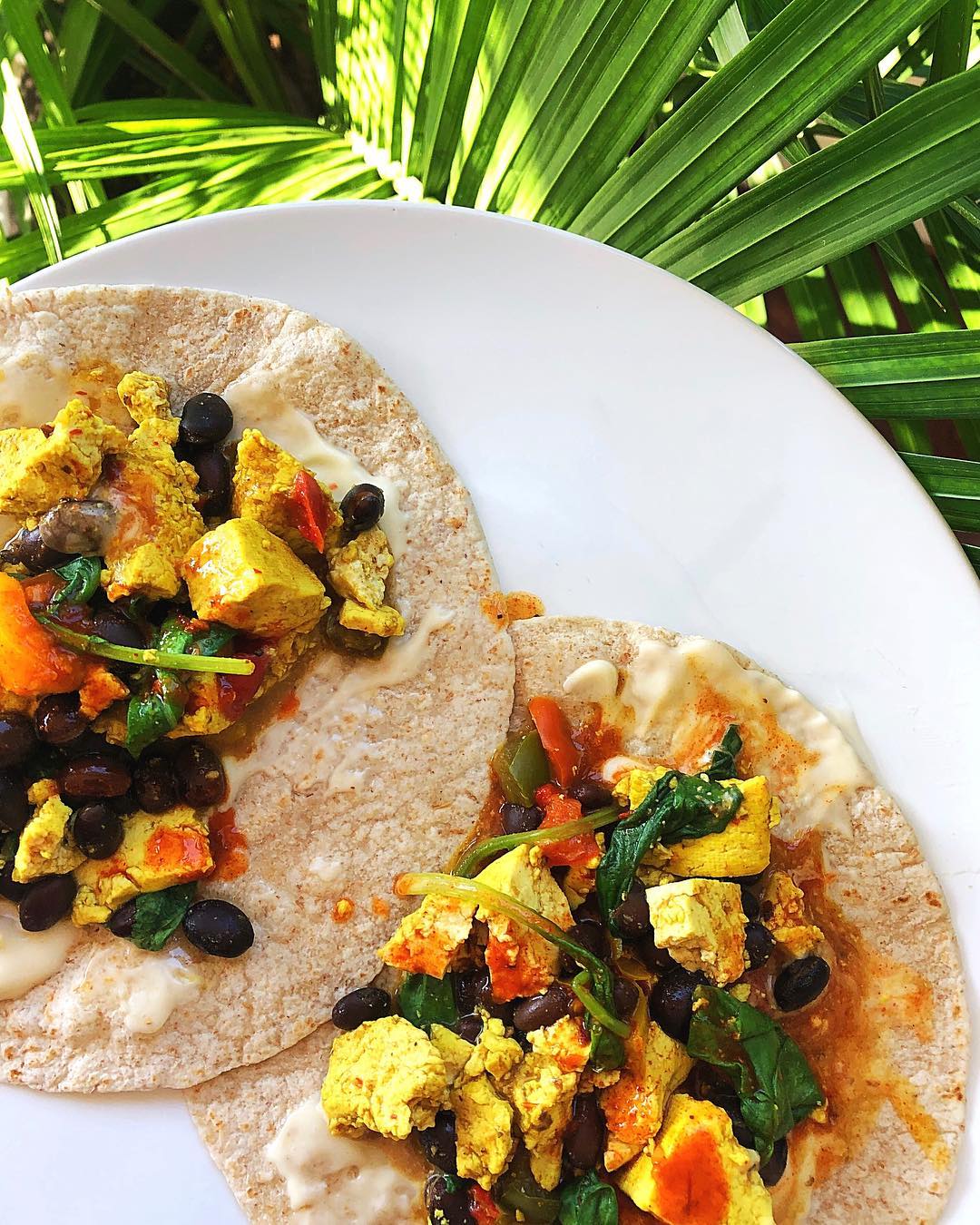 Breakfast Tofu Scramble Tacos