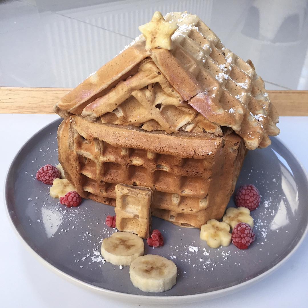 Vegan Gingerbread Waffle House