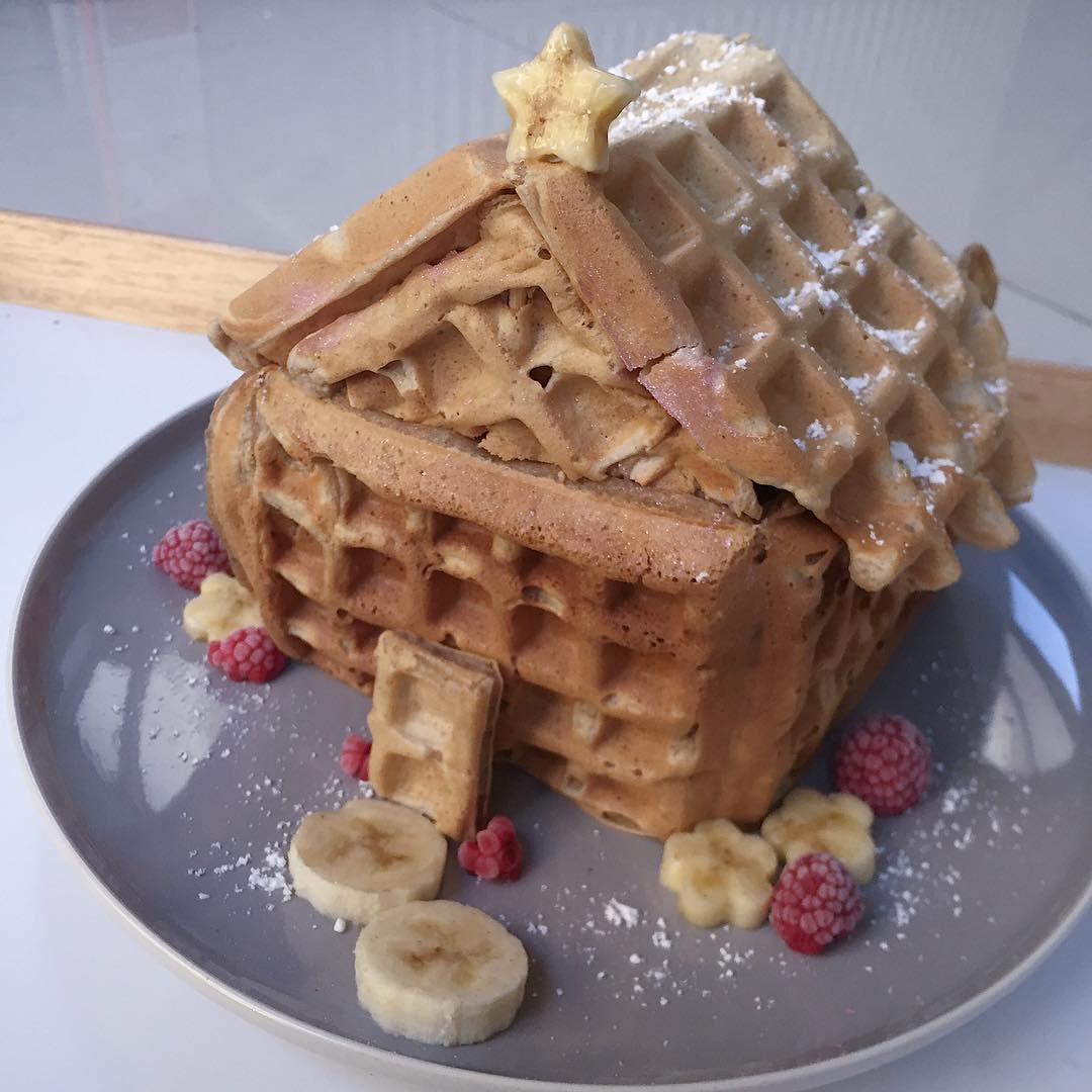 Vegan Gingerbread Waffle House
