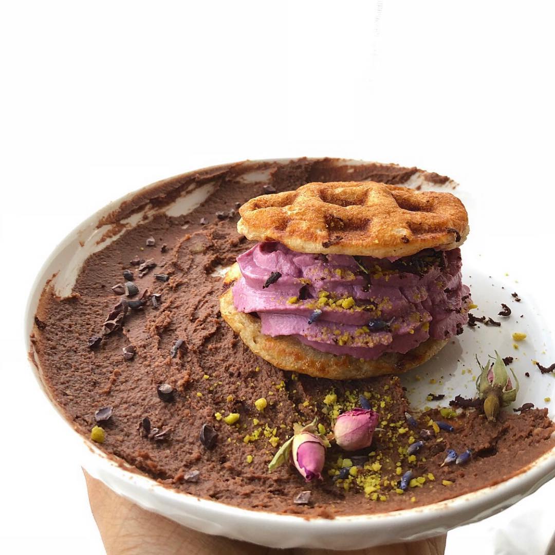 Healthy Vegan Chocolate Dessert Hummus Dip