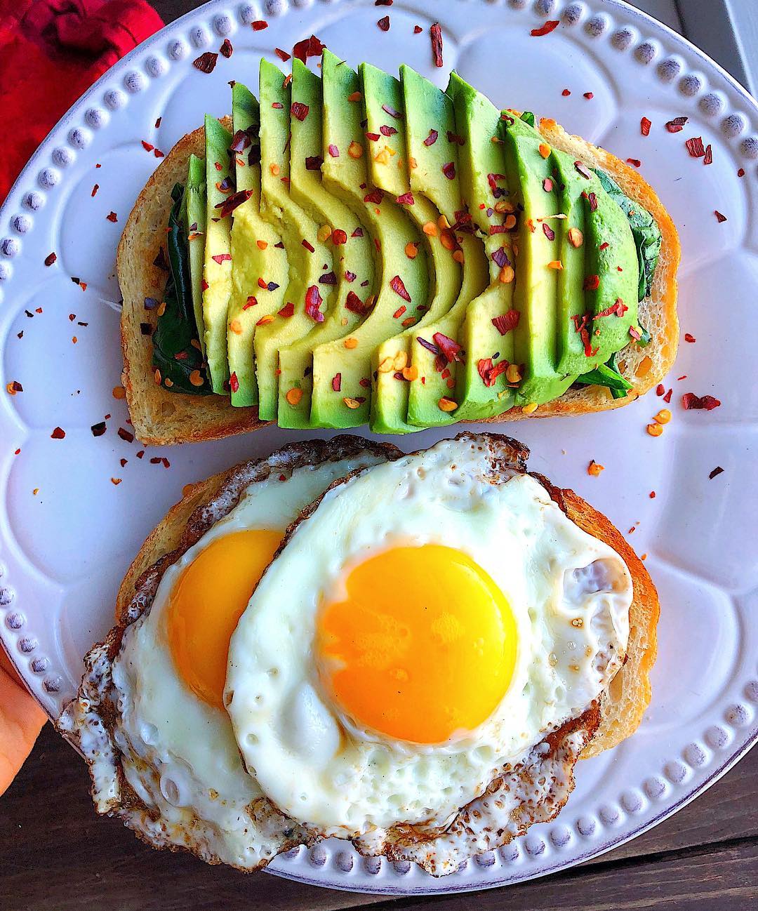 Savory Egg Avocado Toast on Sourdough Bread