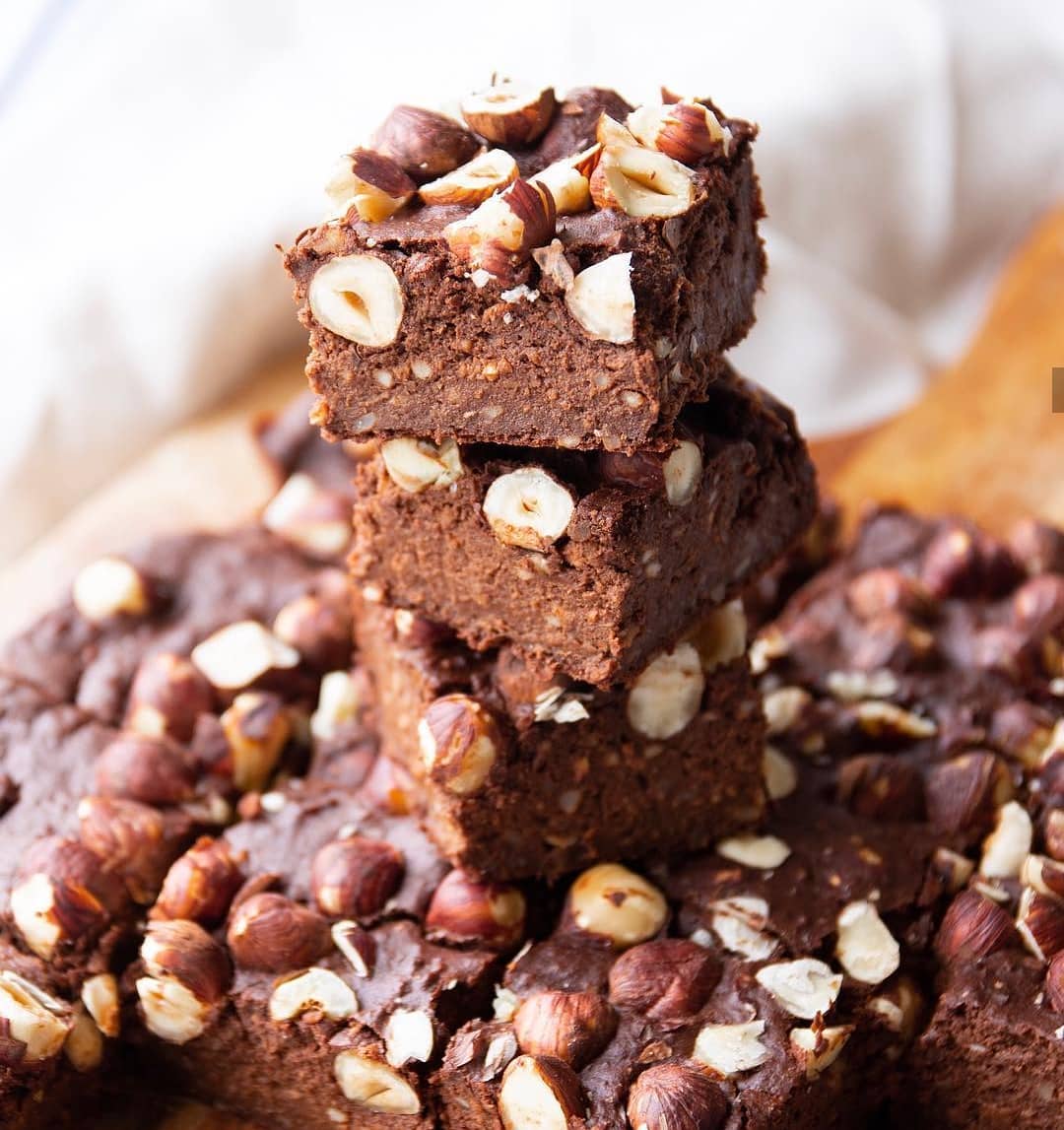 Healthy Vegan Hazelnut Brownies