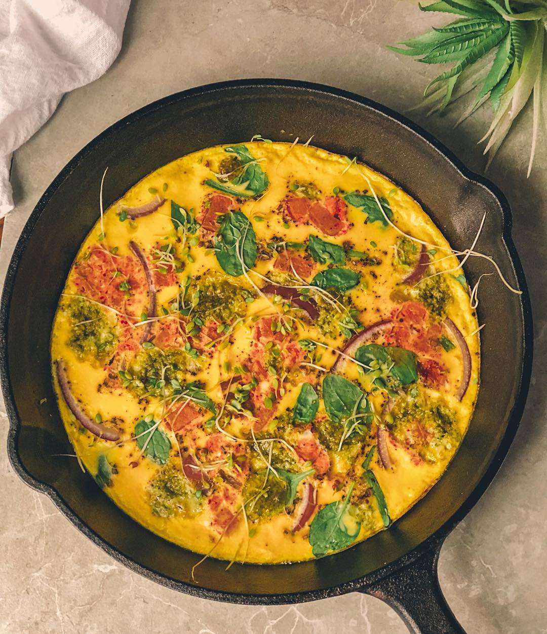 Easy Homemade Frittata with Veggies and Spices