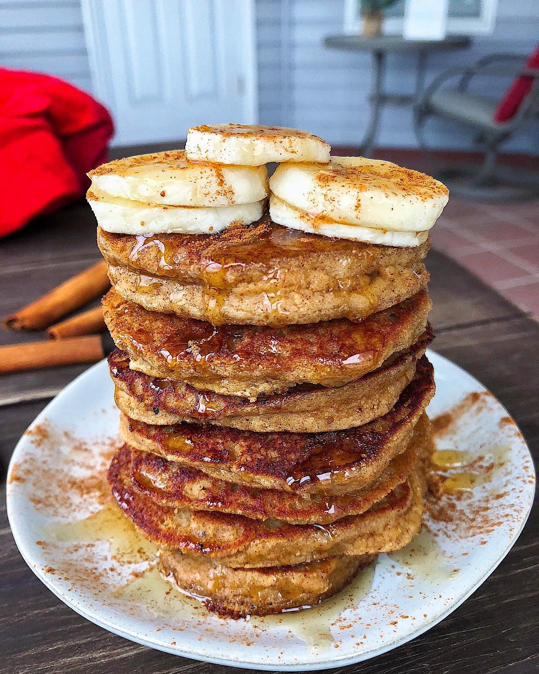 Paleo Snickerdoodle Breakfast Pancakes
