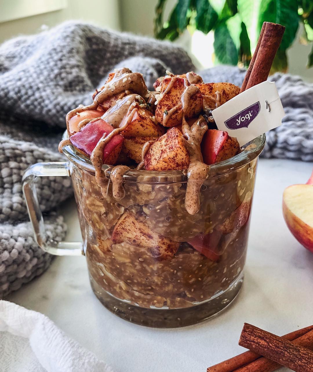 Sweet and Spicy Apple Chai Oatmeal