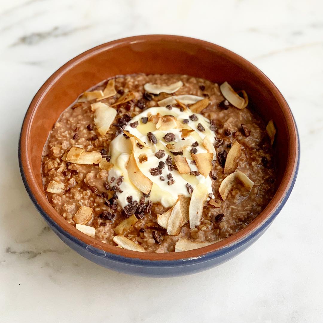 These Chilly Mornings Need Chocolate and Almond Butter Porridge