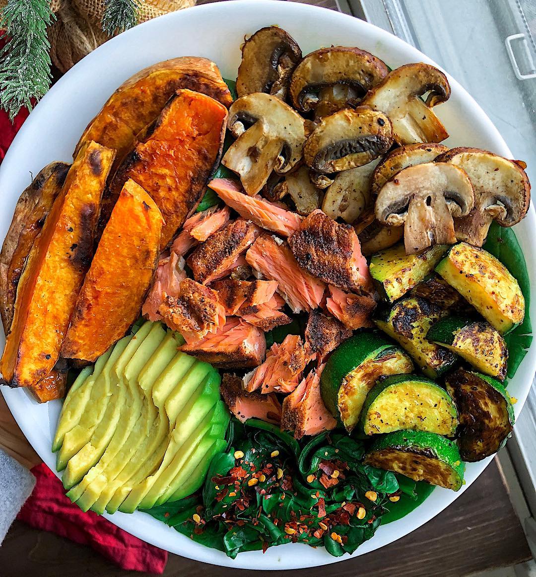 Savory Salmon and Vegetable Lunch Bowl