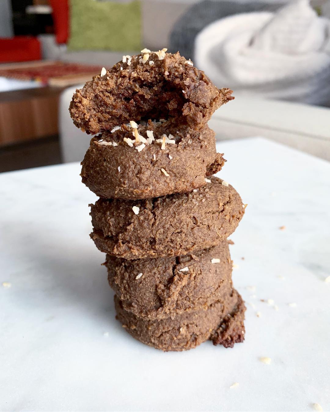 Pillowy Gingerbread Cacao Cookies