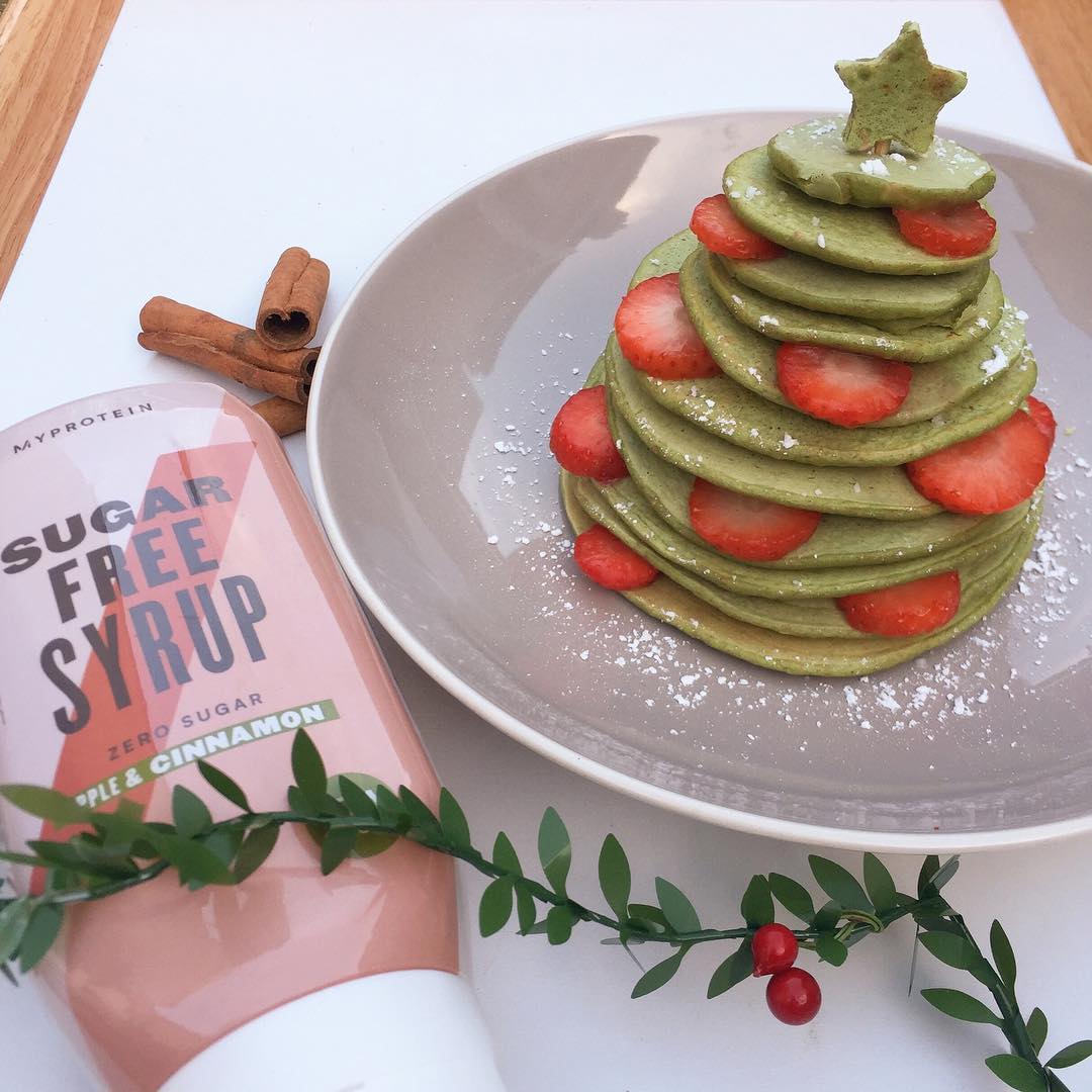Christmas Tree Pancake Stack