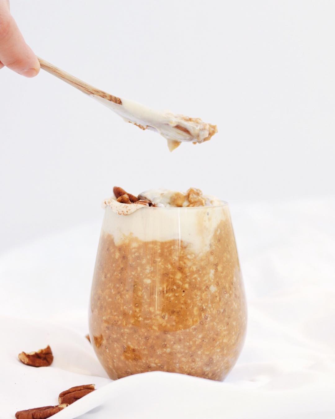 Creamy Ginger Molasses Butternut Squash Soaked Oats