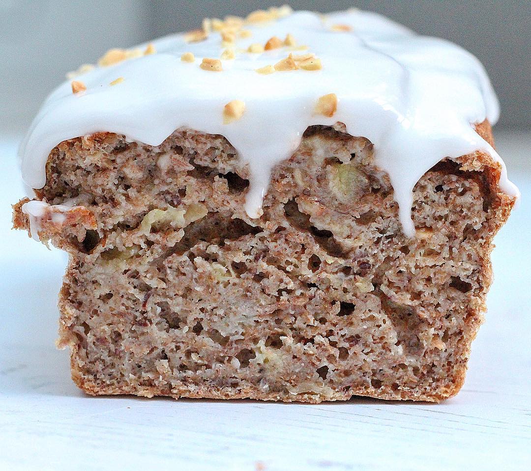 Banana Bread with Coconut Icing