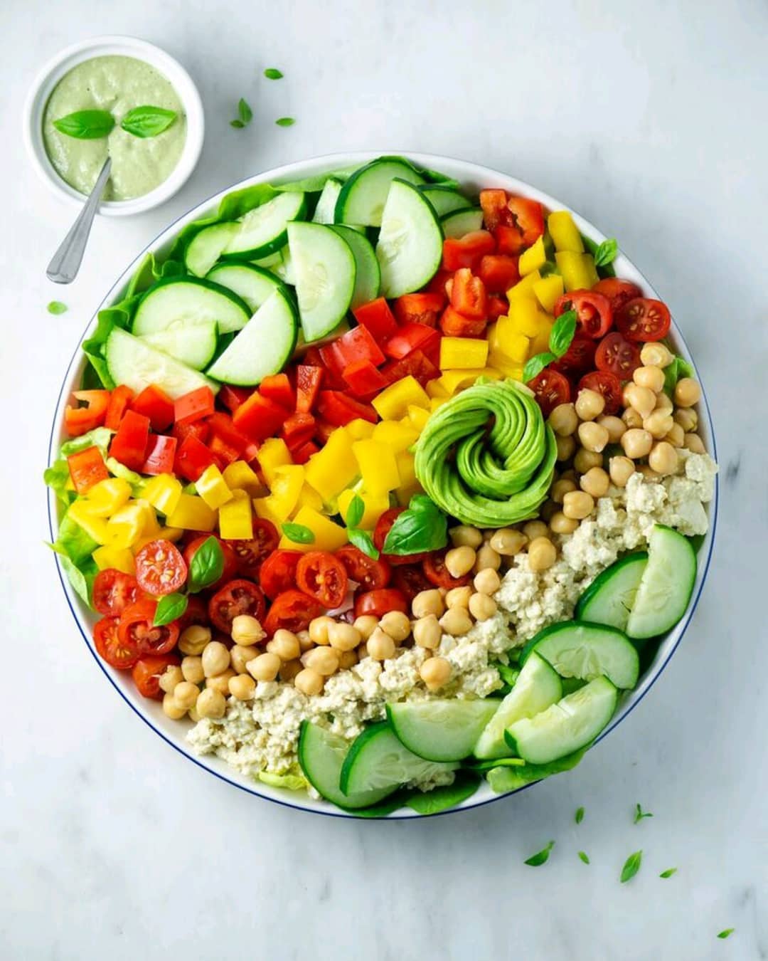 Easy Vegan Cashew Basil Dressing for Salads