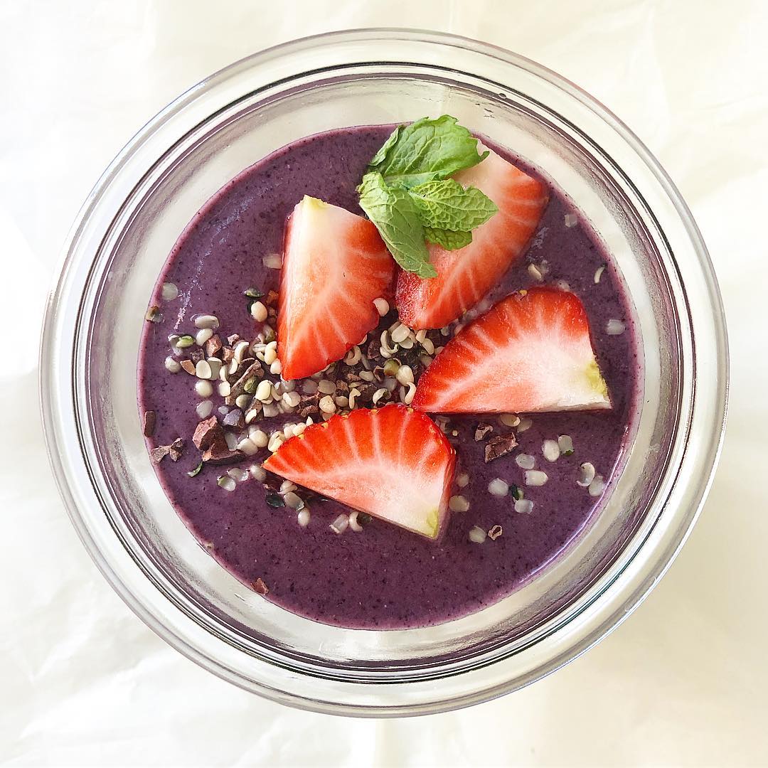 Gut-Loving Blueberry Fermented Ginger Smoothie