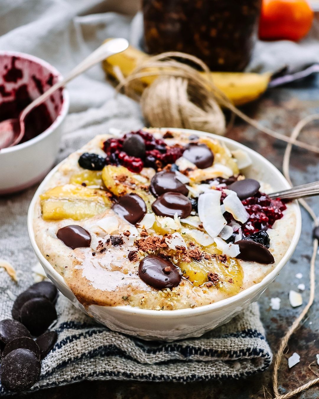 Coconut Chip and Almond Porridge
