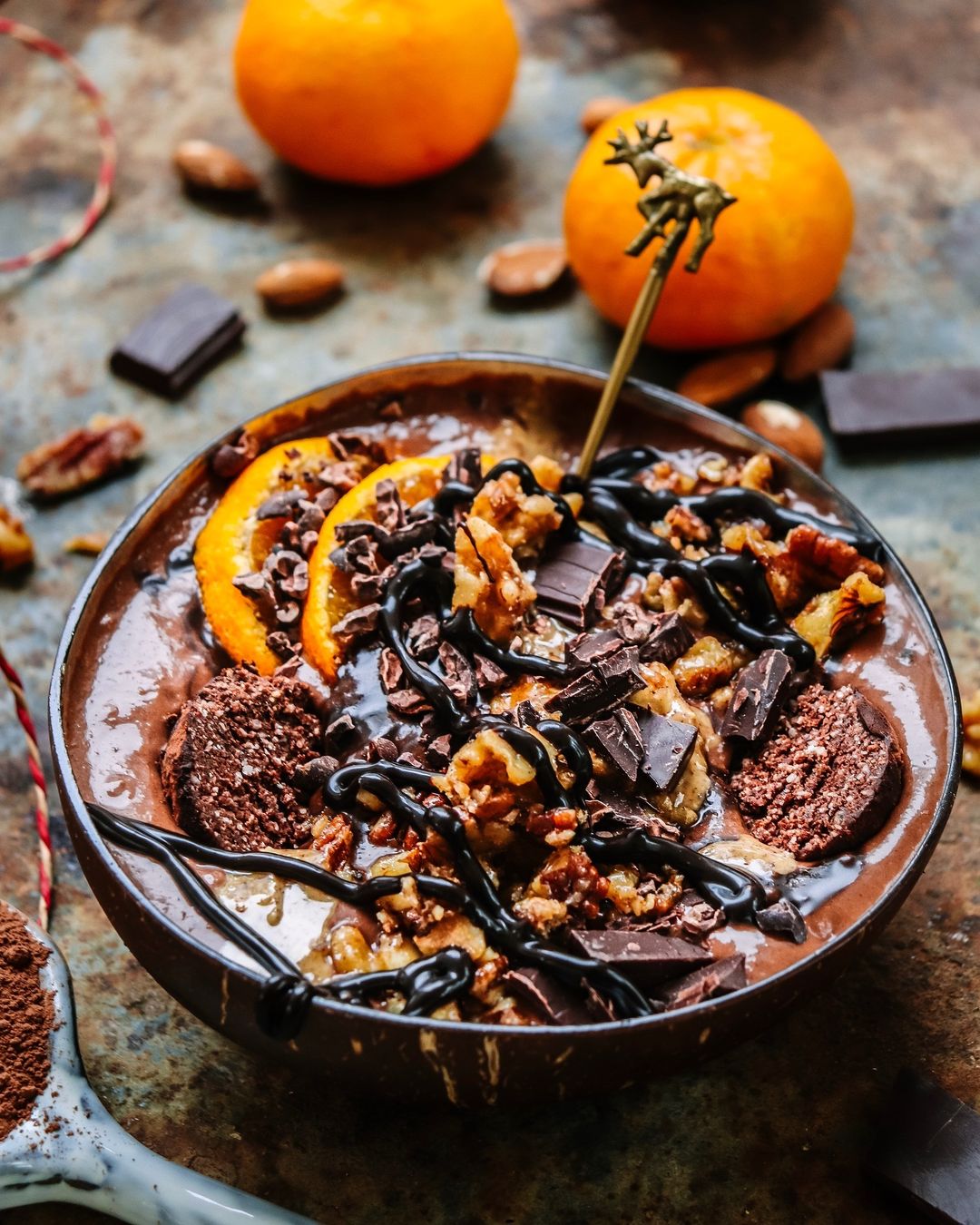 Chocolate Orange and Ginger Smoothie Bowl
