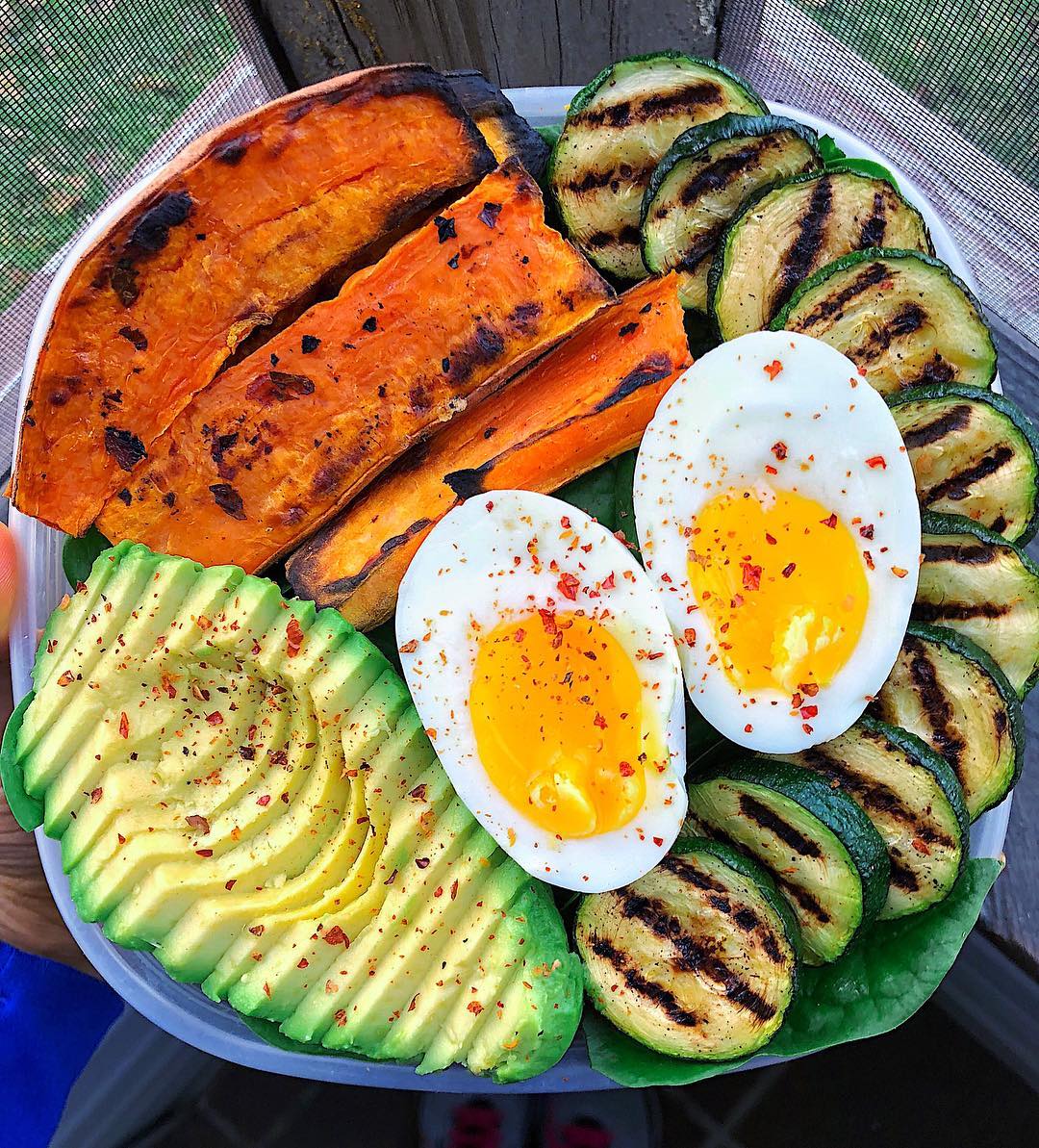 Meal Prep Breakfast with Boiled Egg and Avocado