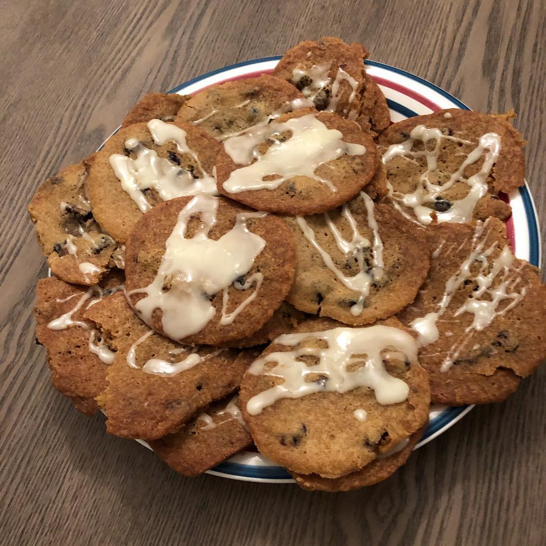 Cranberry Cookies with Orange Zest and Icing