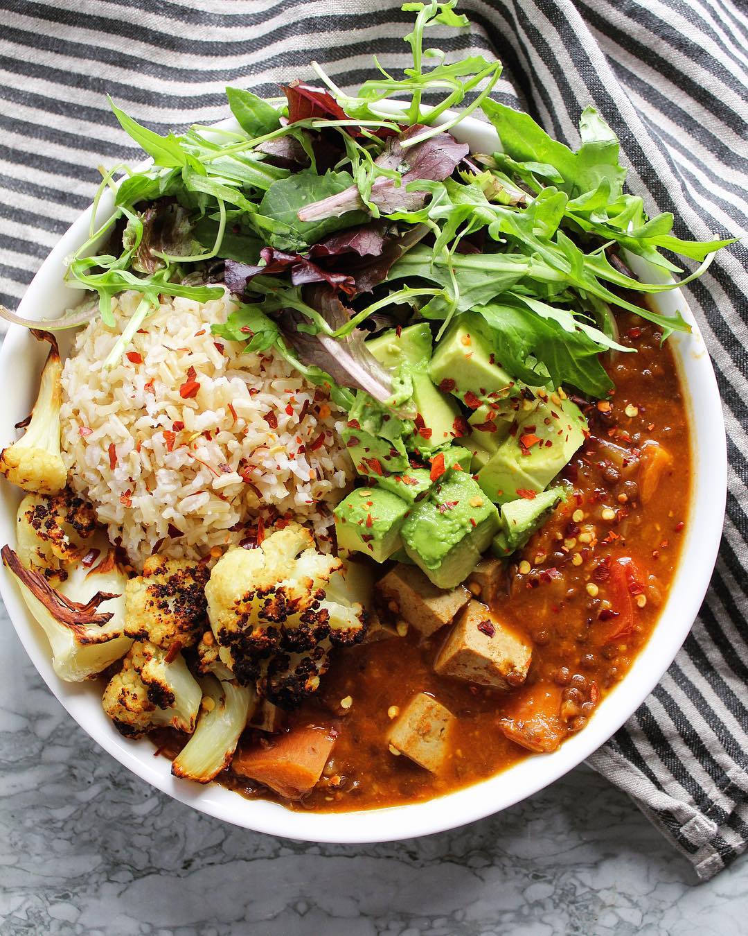 Tofu and Lentil Curry