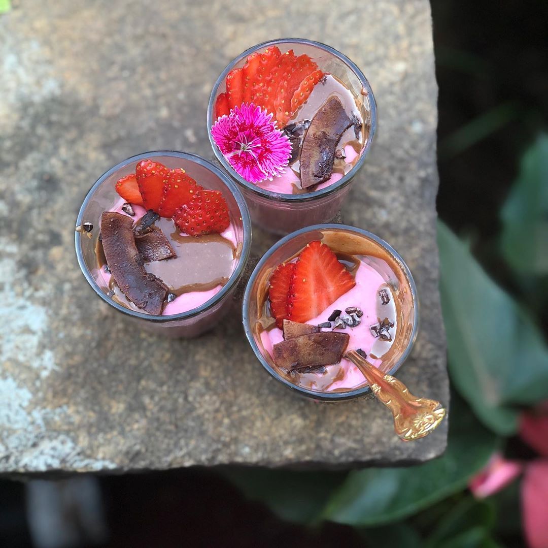 Tender Coconut Berry Pudding Cups