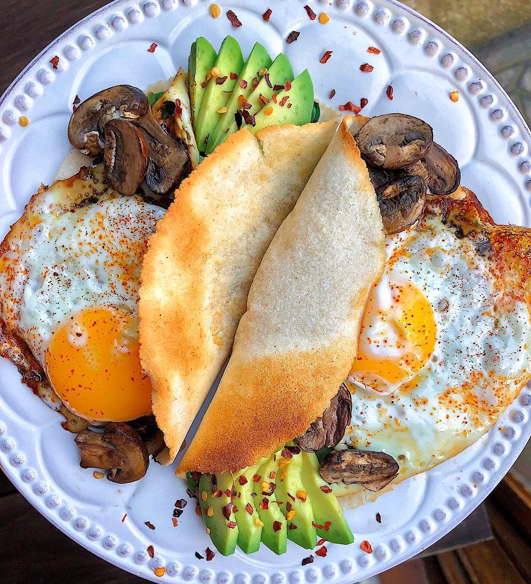 Paleo Breakfast Tacos with Eggs and Avocado