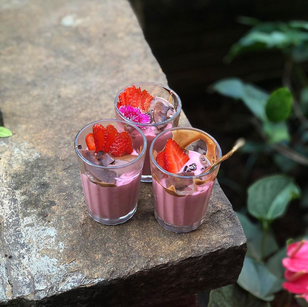 Tender Coconut Berry Pudding Cups