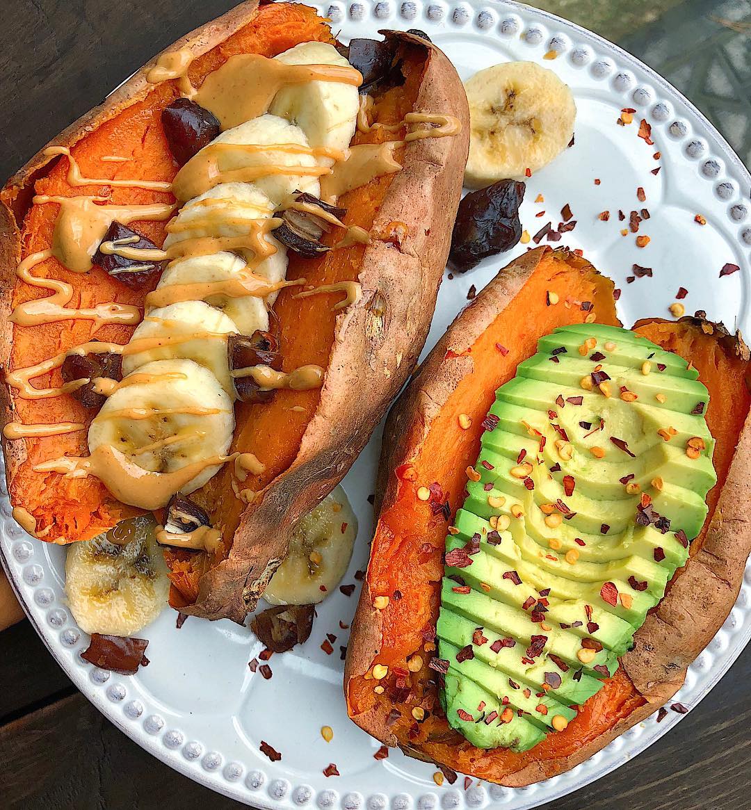 Sweet and Savory Paleo Stuffed Sweet Potatoes