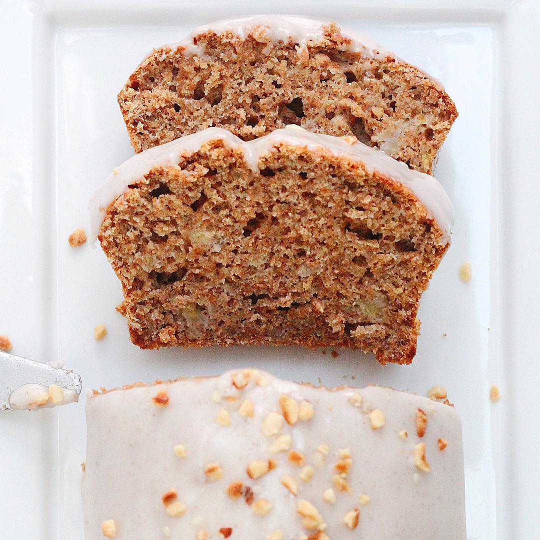 Banana Bread with Coconut Icing