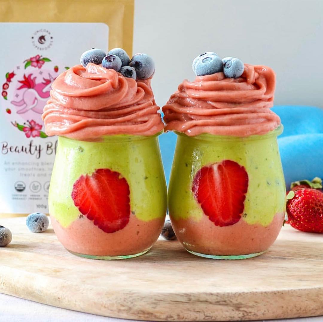Beauty Blend and Matcha Smoothie Cups