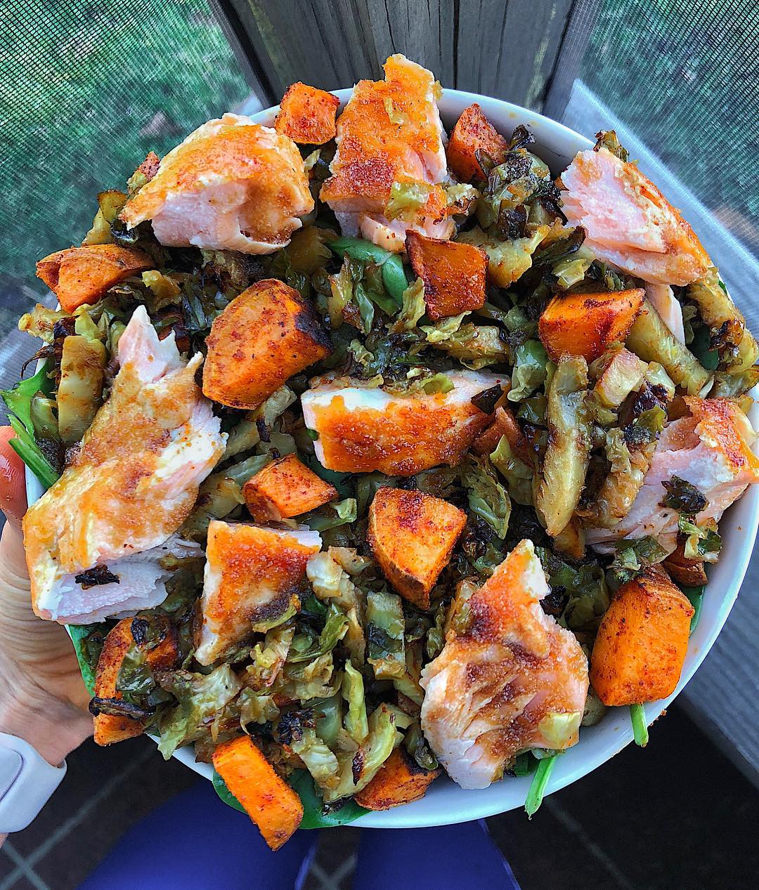 Honey Balsamic Salmon Salad