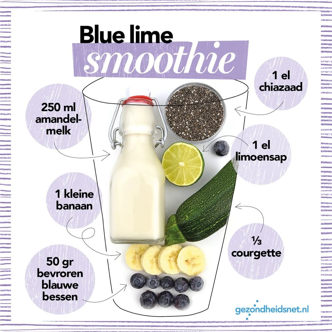 Vegan Blue Lime Smoothie