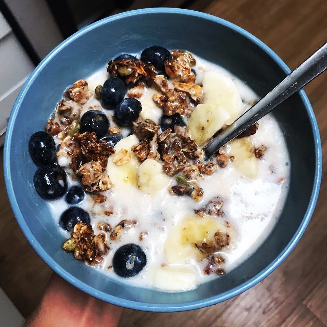 Homemade Granola with Seeds and Nuts for Breakfast