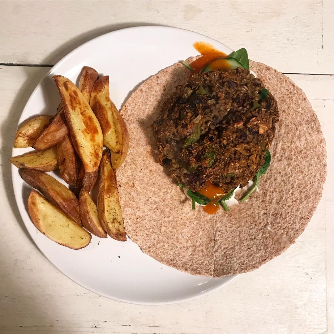 Easy Ugly Bean Burger Dinner