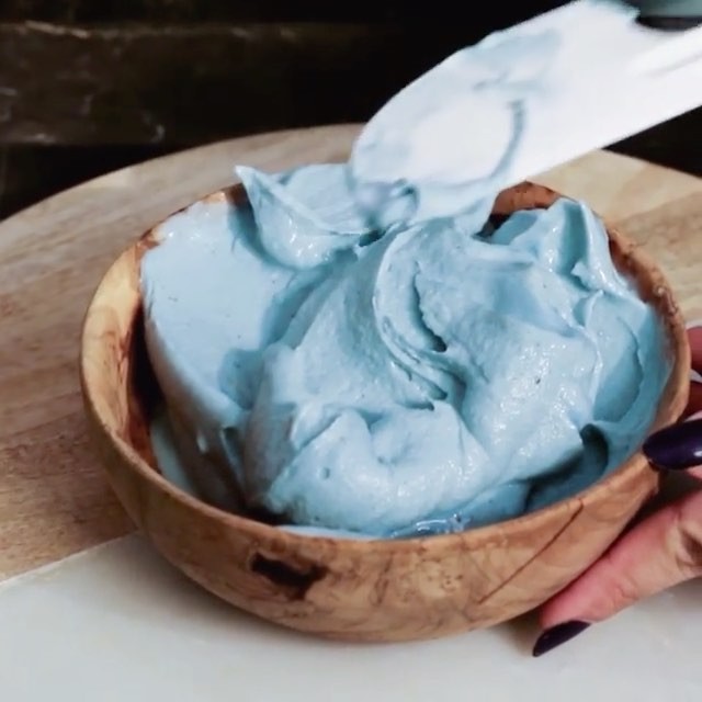 Ocean Inspired Banana Nice Cream with Spirulina