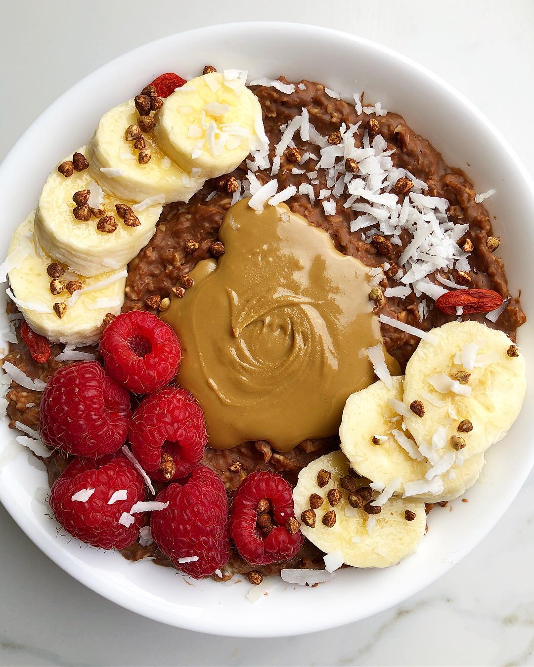 Chocolate Overnight Oats with Toppings