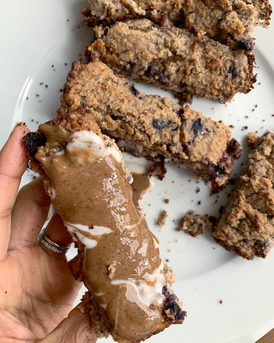 Baked Blueberry Crumble Bread