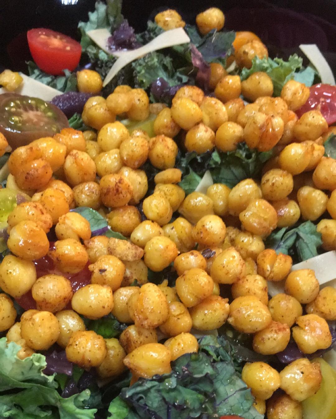 Roasted Chickpea and Kale Salad