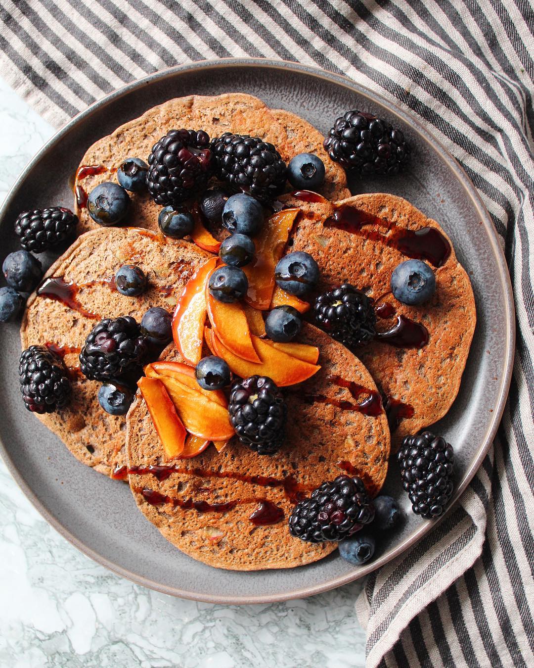 Apple Buckwheat Pancakes