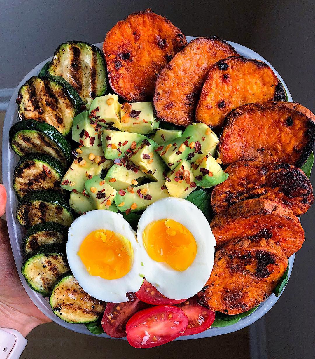 Simple Meal Prep Breakfast with Egg and Sweet Potatoes