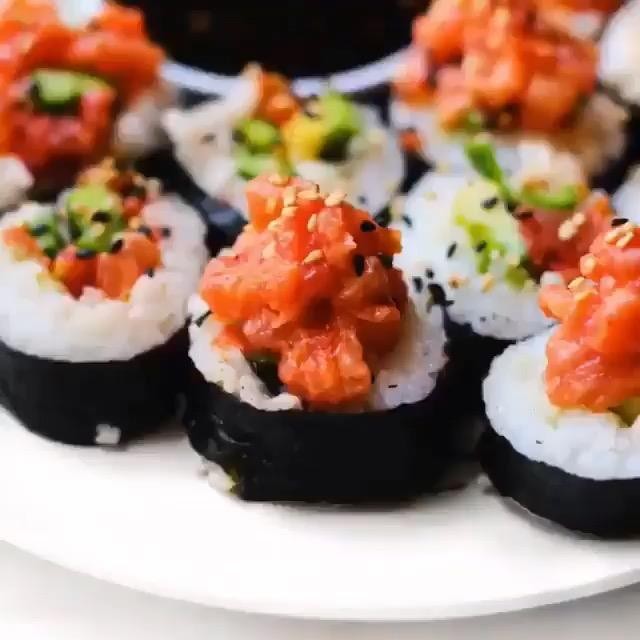 Spicy Tomato Tuna Rolls