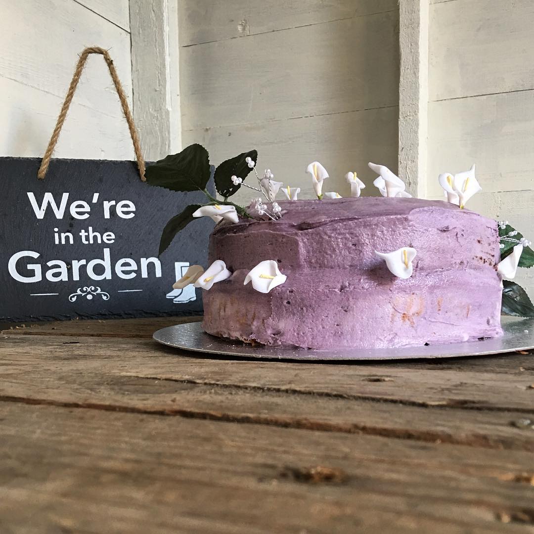 Lavender and Blackcurrant Victoria Sponge