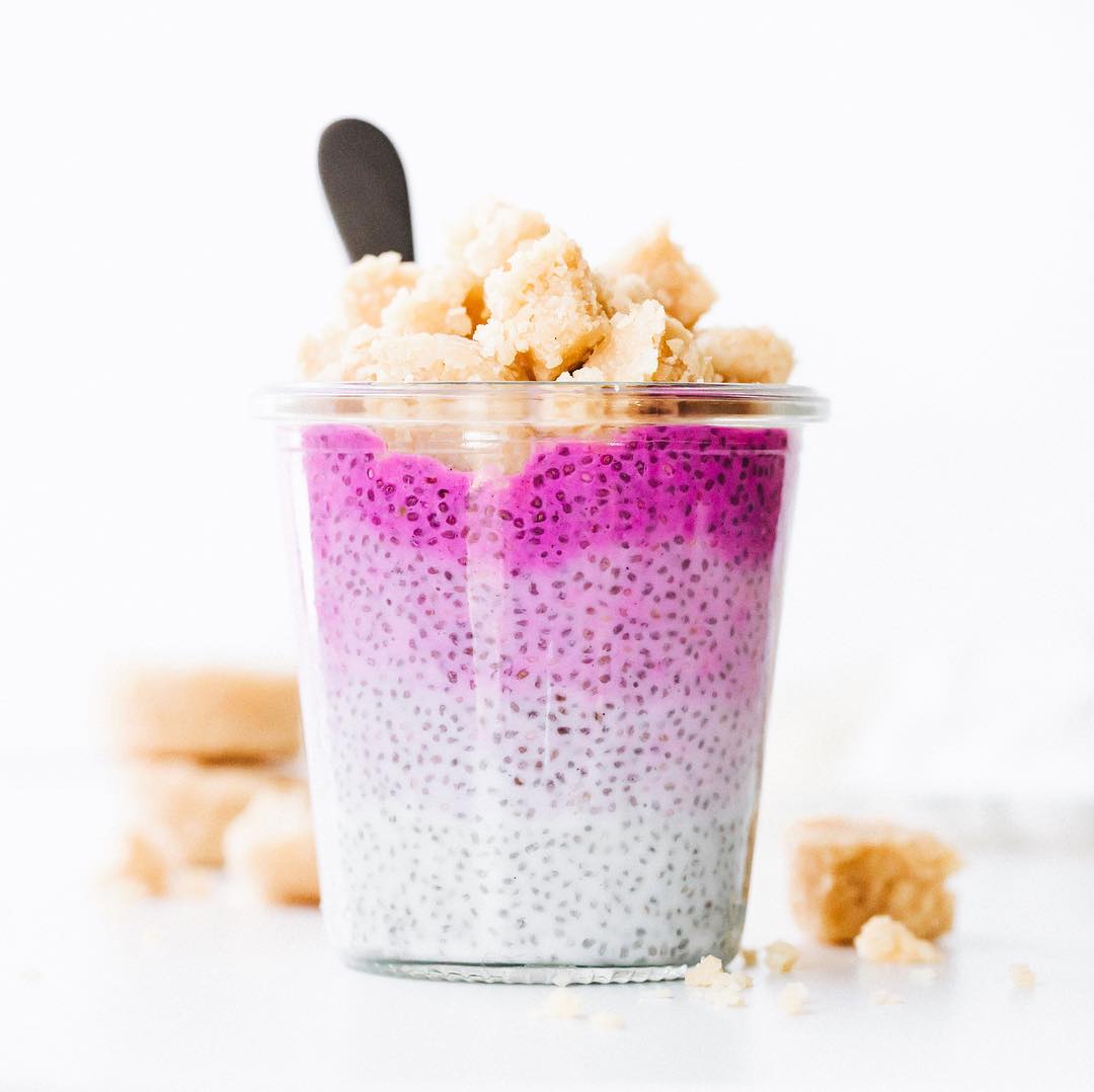 Ombre Pitaya Chia Pudding