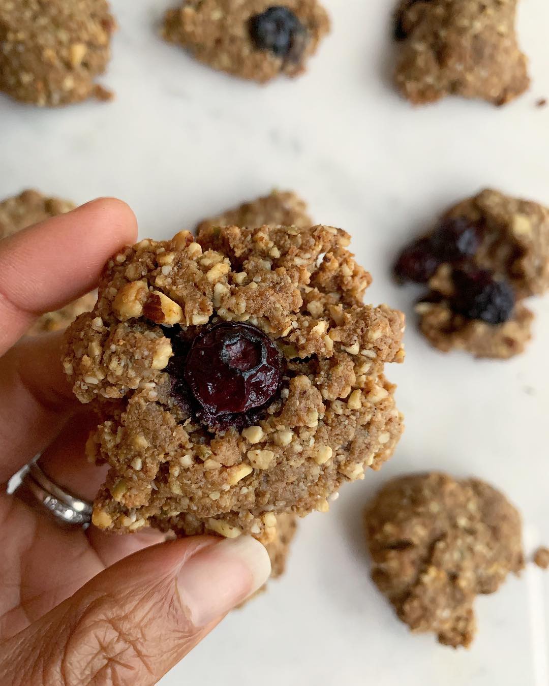Crunchy Blueberry Breakfast Cookies with Nutritious Ingredients