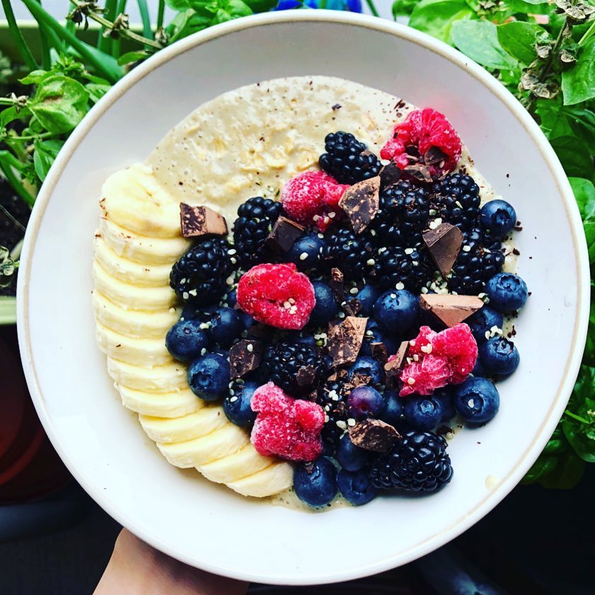 Triple Berry Chocolatey Oats