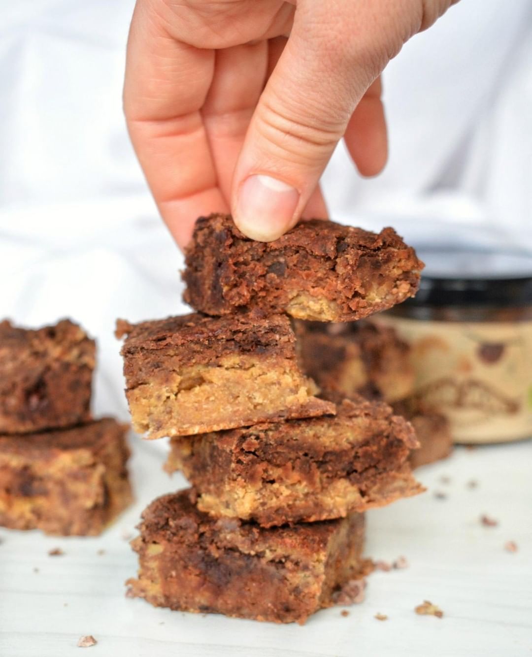 Vegan Chickpea Swirl Brownies