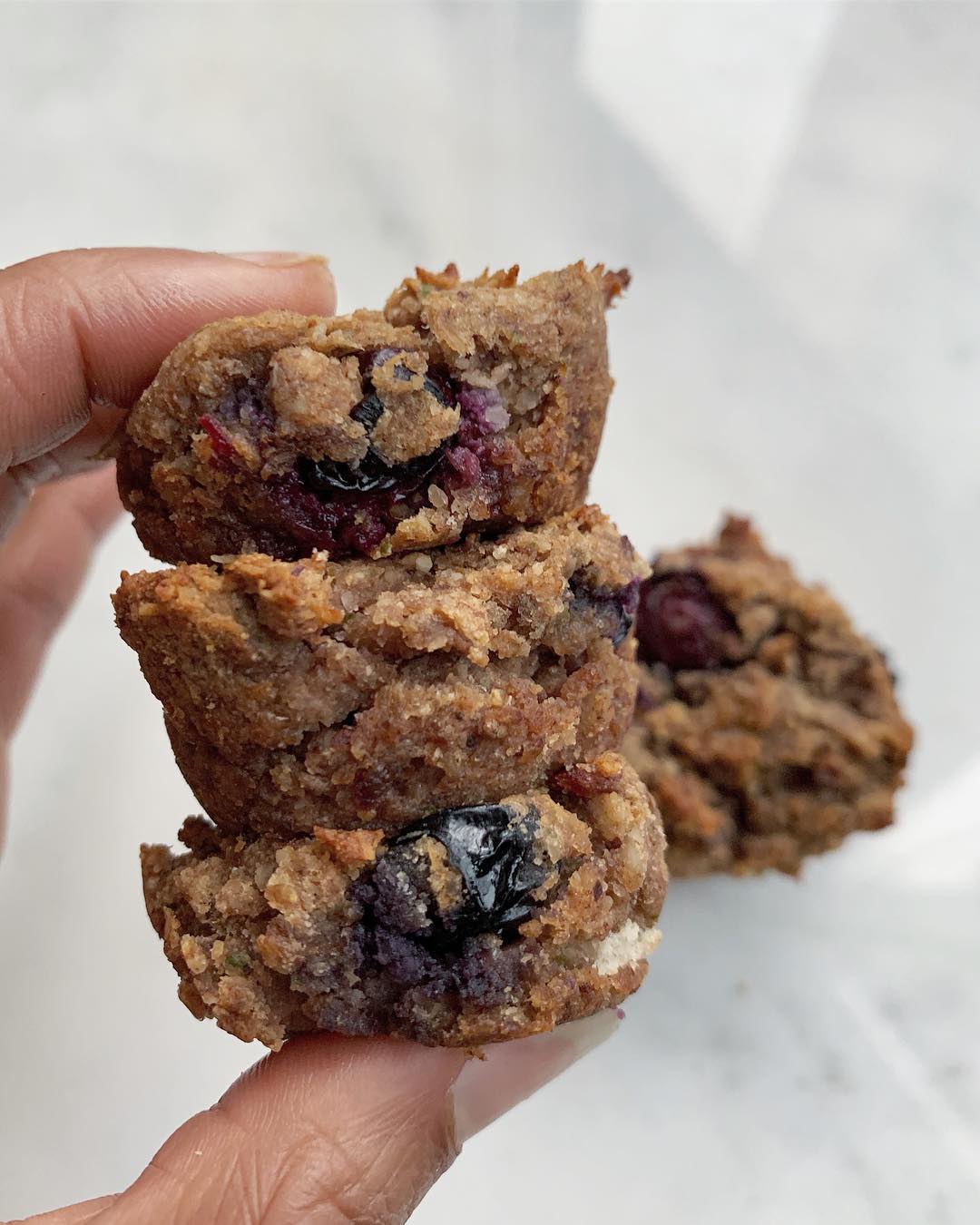 Blueberry Zucchini Mini Muffins