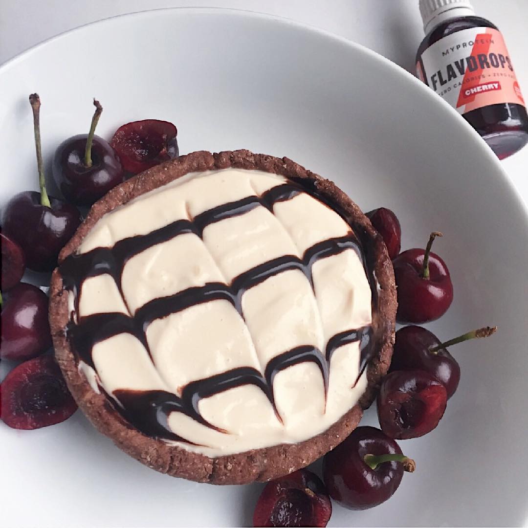 Vegan Chocolate Protein Cherry Pie
