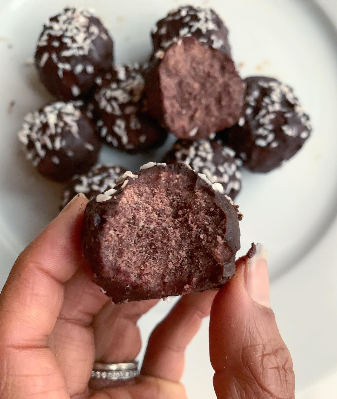 Red Velvet Truffles with Beet Powder