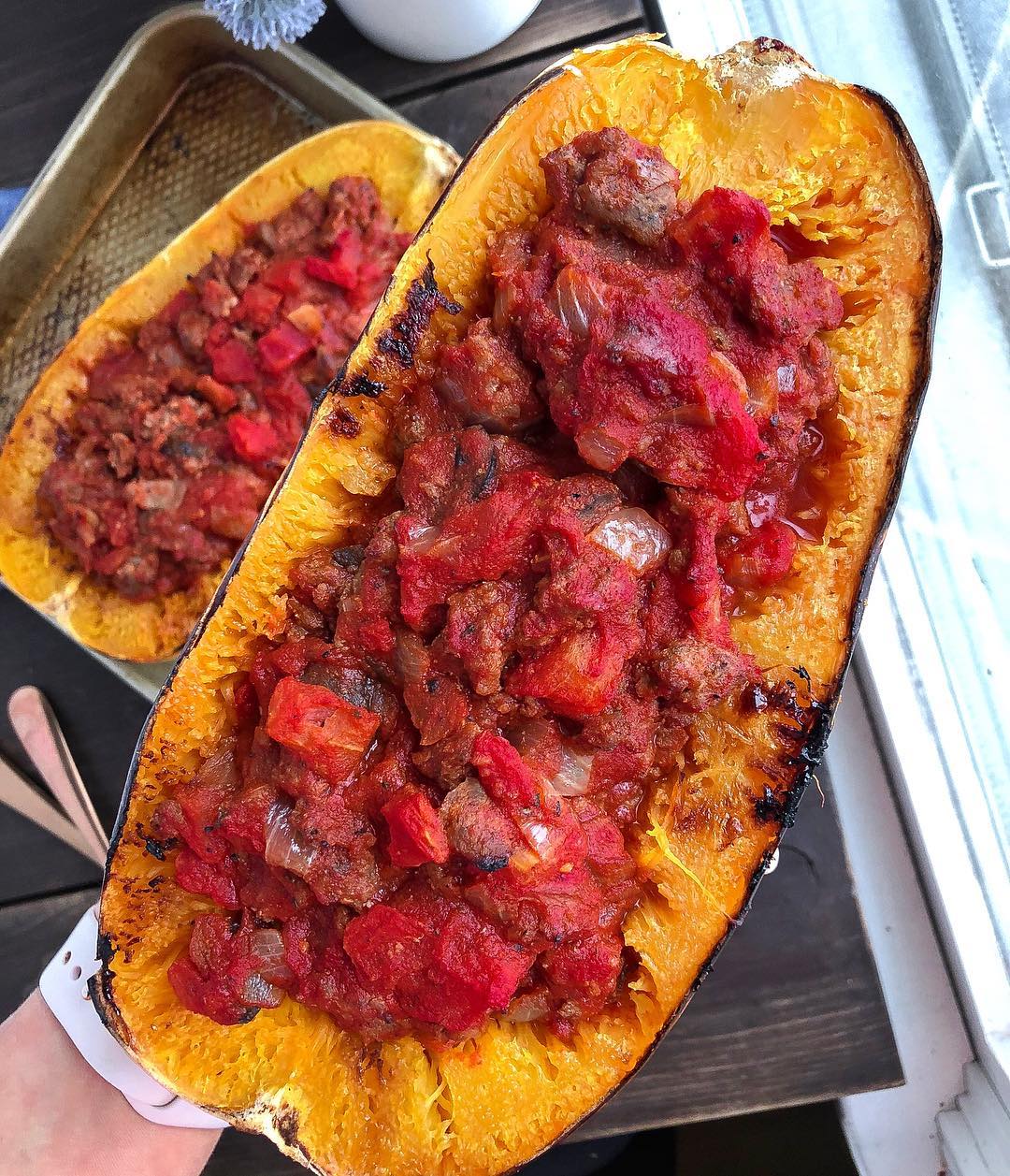 Baked Paleo Spaghetti Squash Dinner