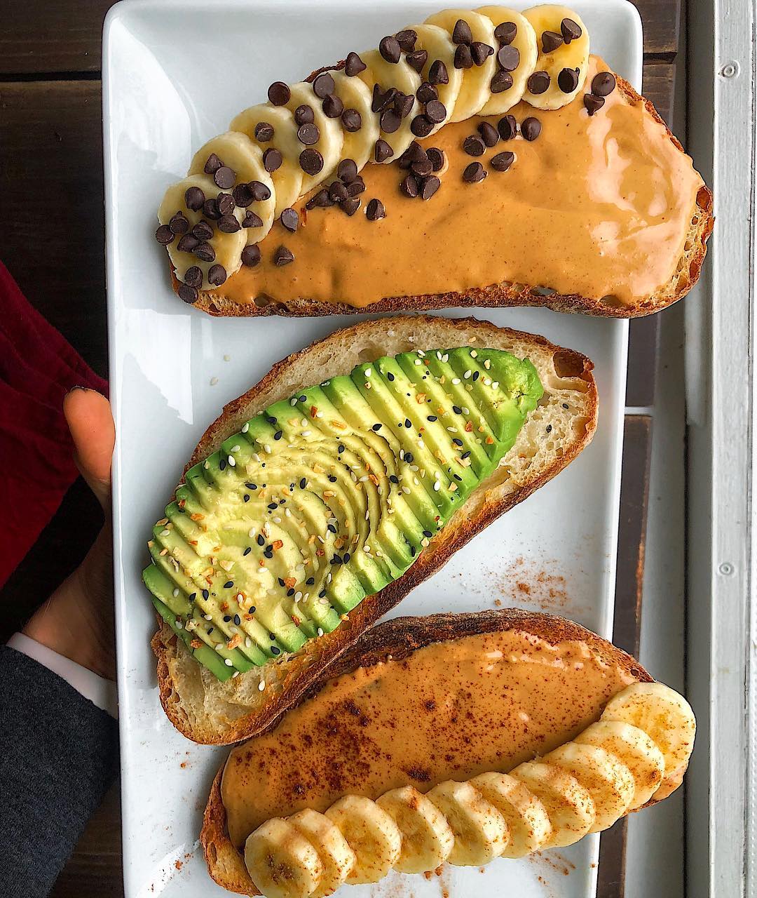 Peanut Butter Banana Avocado Toast